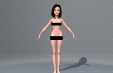 卡通女人体